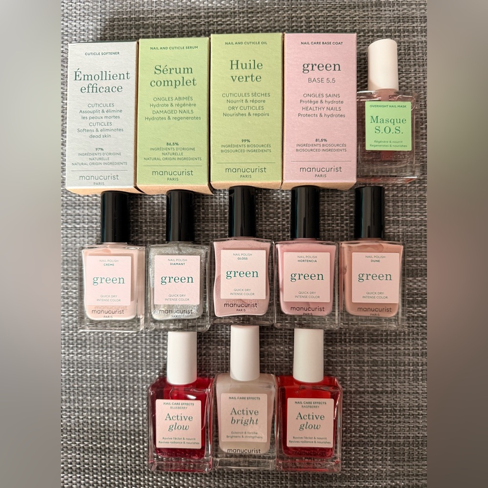 Manicurist Paris Nail Care and Green Polish Bundle